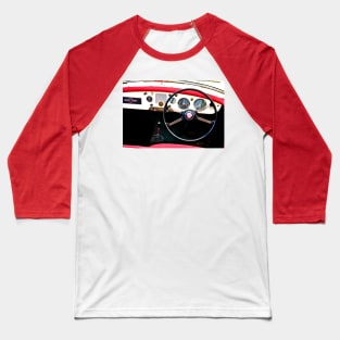 MG A Classic British Sports Car Interior Baseball T-Shirt